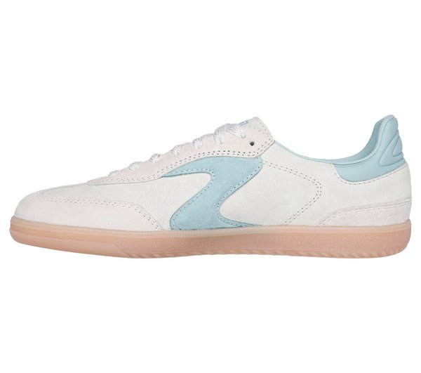 Skechers HOTSHOT - Trainers - natural leather aqua trim