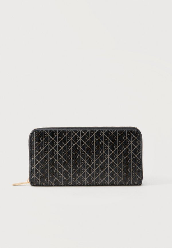 Calvin Klein EMBLEM LONG ZIP AROUND - Wallet - black