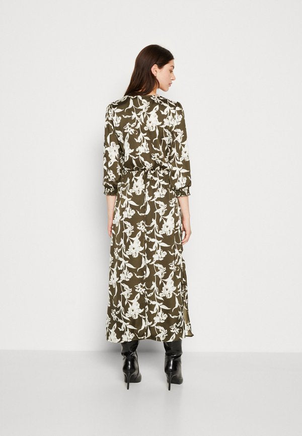 VILA VIJILIA SIRI 3/4 FAKE WRAP MIDI DRESS