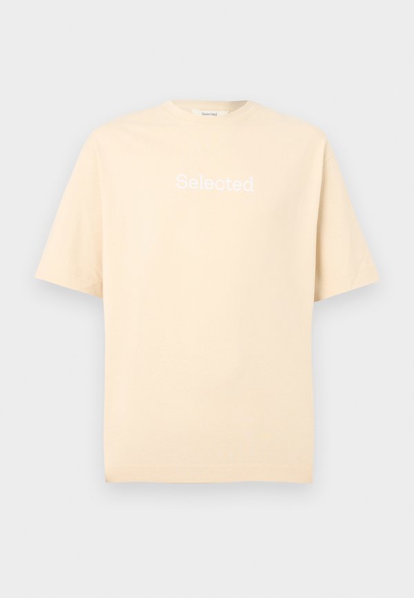 Selected SLHRELAXWILL O NECK LOGO TEE