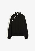 Bershka QIPAO NECK - JUMPER - Sweatshirt - black