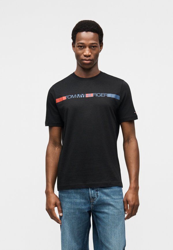 Tommy Hilfiger LOGO STRIPE JERSEY T-SHIRT