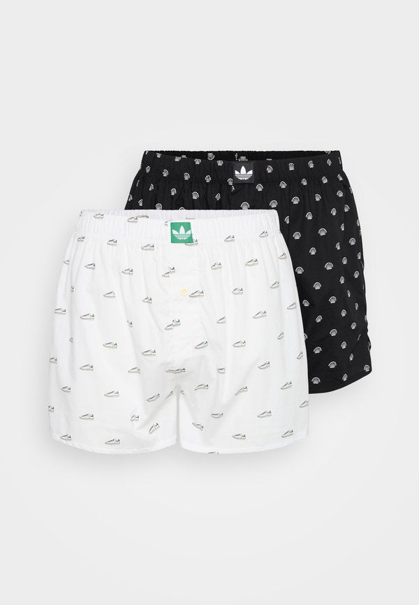 adidas Originals 2 PACK - Boxer shorts - black/white