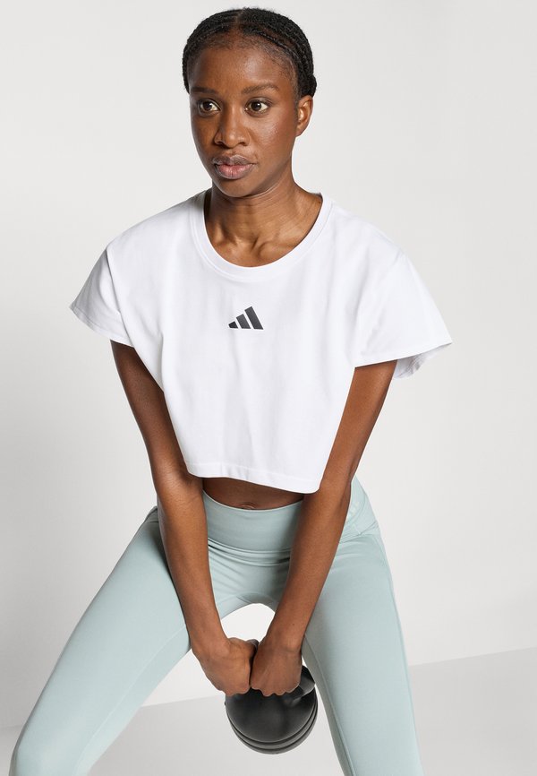 adidas Performance POWER WORKOUT CROPPED BOXY 3 STRIPES