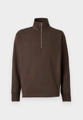 Selected Zipped sweat cotton