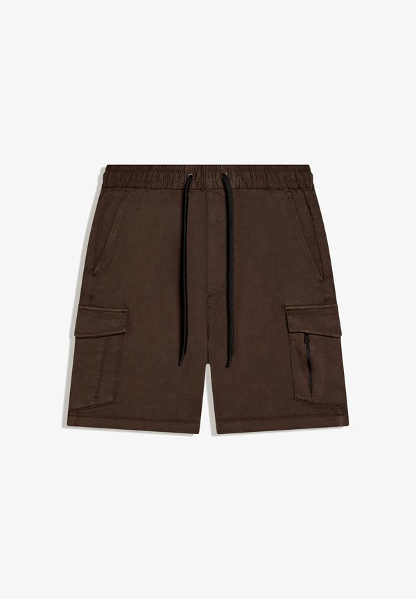 Bershka CARGO - SHORTS - Shorts - brown