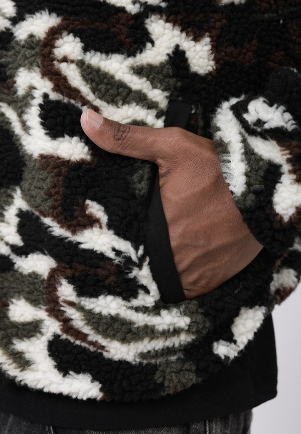 YOURTURN by Zalando UNISEX CAMO TEDDY ZIP THROUGH