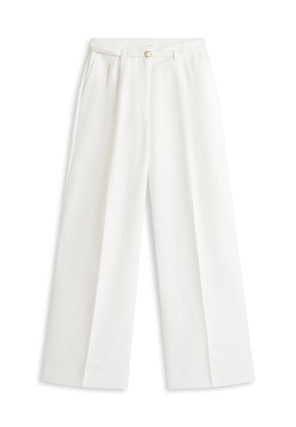 Tommy Hilfiger LINEN BLEND BELTED WIDE LEG TROUSERS