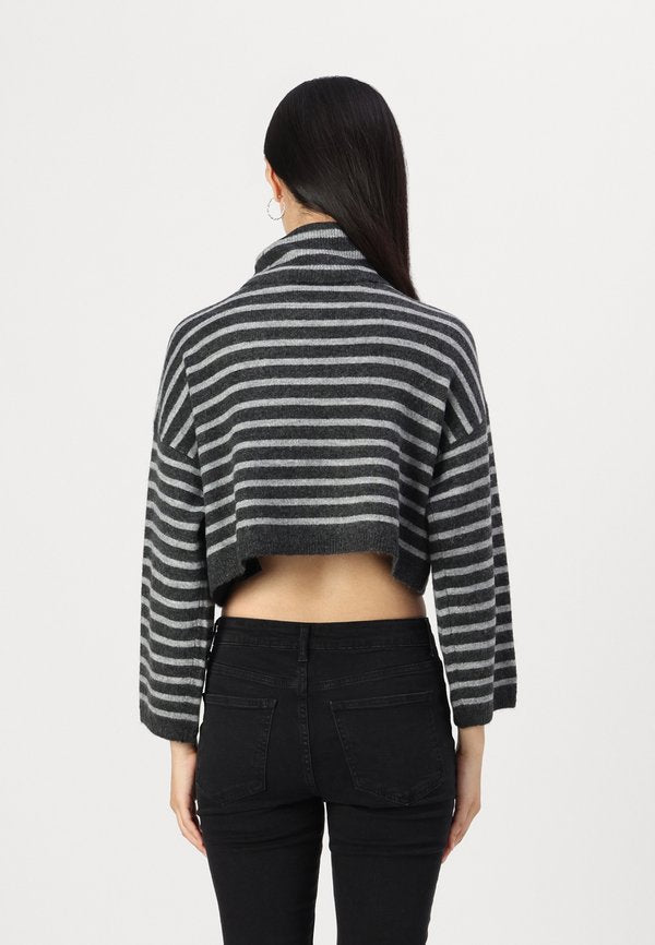 ONLY ONLTALIO STRIPE SHORT ROLLNECK