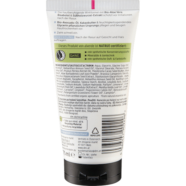 After Shave Balsam Sensitiv alverde MEN