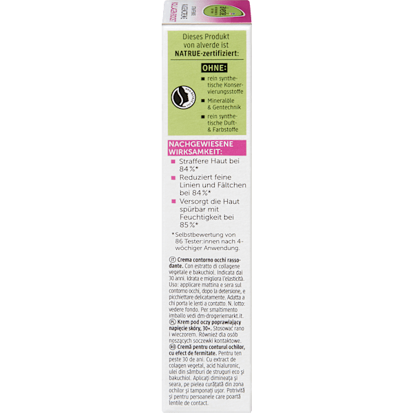 Augencreme straffend Kollagen Boost alverde NATURKOSMETIK