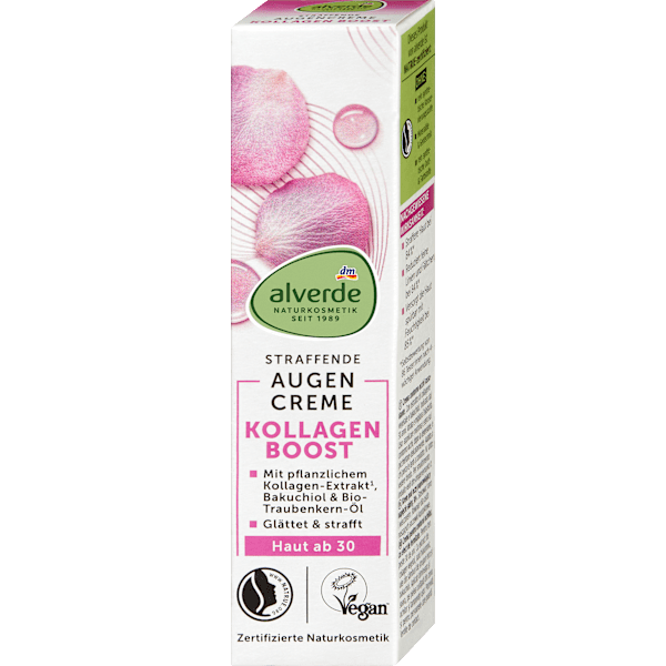 Augencreme straffend Kollagen Boost alverde NATURKOSMETIK
