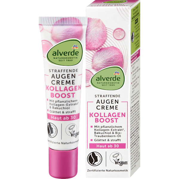 Augencreme straffend Kollagen Boost alverde NATURKOSMETIK