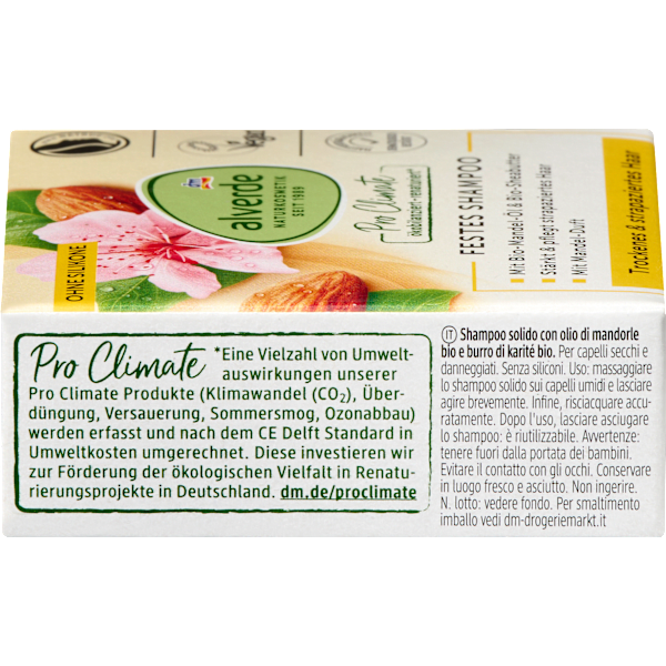 Festes Shampoo Mandel-Öl & Sheabutter alverde NATURKOSMETIK