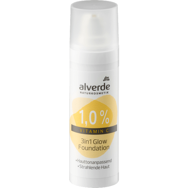 Foundation 3in1 Glow mit 1% Vitamin C alverde NATURKOSMETIK