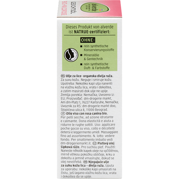Gesichtsöl Wildrose alverde NATURKOSMETIK