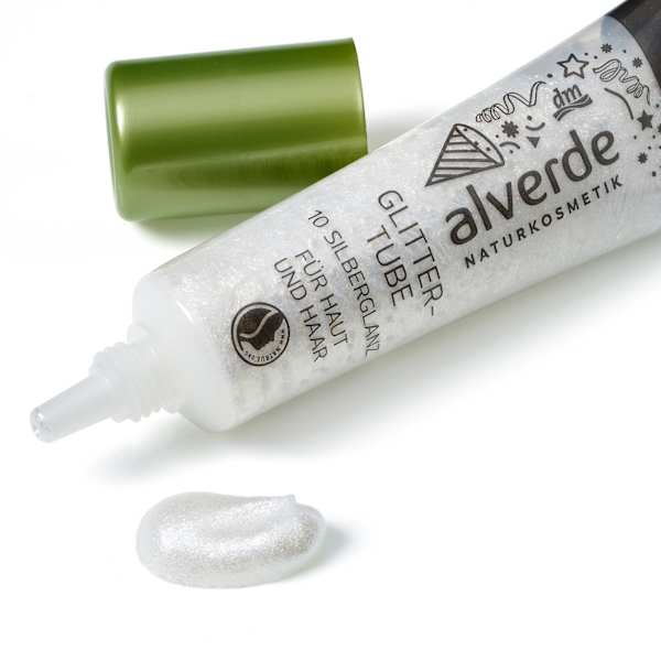 Glittertube 10 Silberglanz alverde NATURKOSMETIK