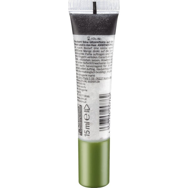 Glittertube 10 Silberglanz alverde NATURKOSMETIK