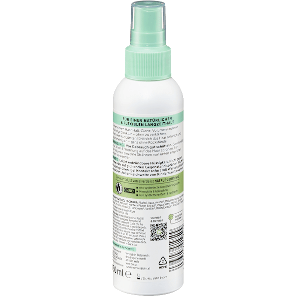 Haarspray mit Lotusblüten- & violettem Reisextrakt alverde NATURKOSMETIK