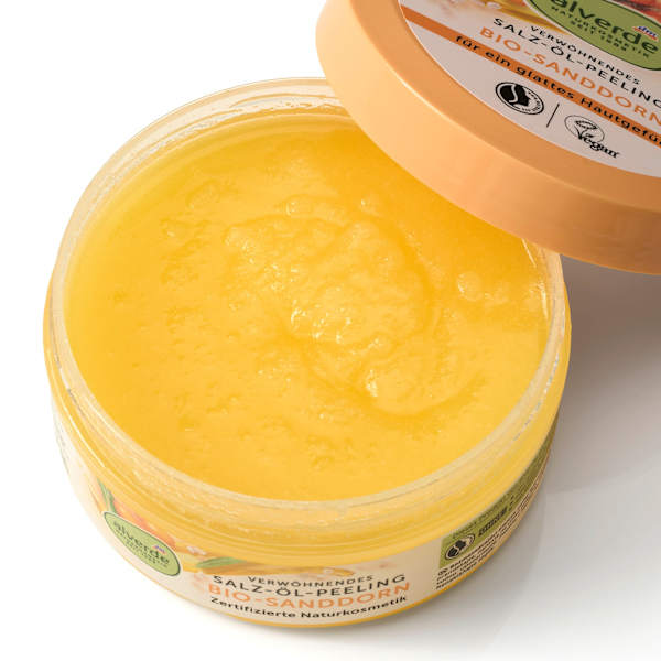 Körperpeeling Verwöhnendes Salz-Öl-Peeling alverde NATURKOSMETIK