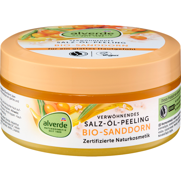 Körperpeeling Verwöhnendes Salz-Öl-Peeling alverde NATURKOSMETIK