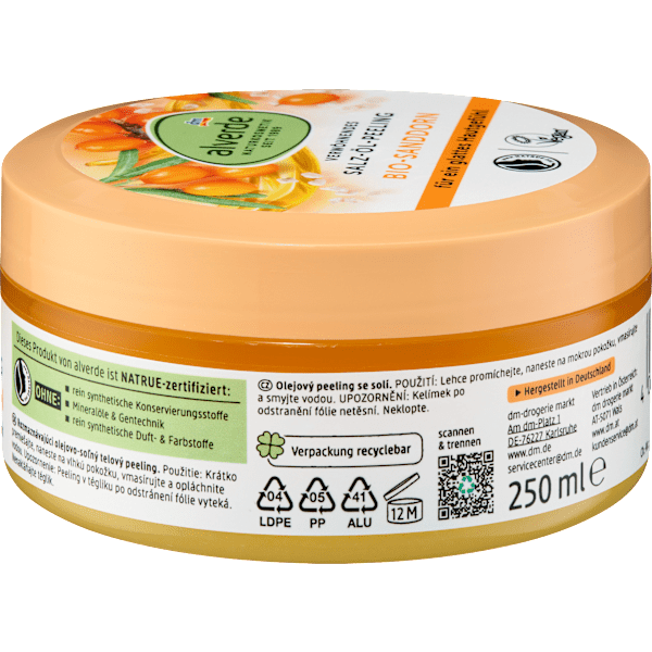 Körperpeeling Verwöhnendes Salz-Öl-Peeling alverde NATURKOSMETIK