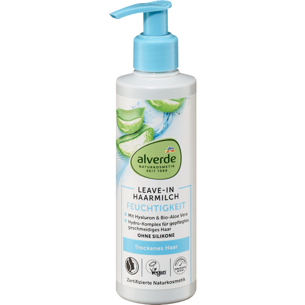 Leave-In Haarmilch Feuchtigkeit Aloe Vera & Hyaluron alverde NATURKOSMETIK