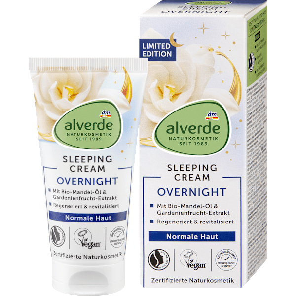 Nachtcreme Overnight Sleeping alverde NATURKOSMETIK