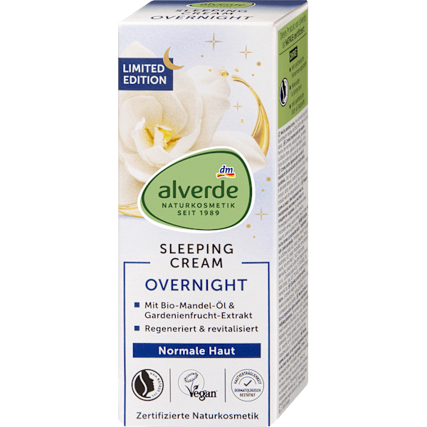 Nachtcreme Overnight Sleeping alverde NATURKOSMETIK