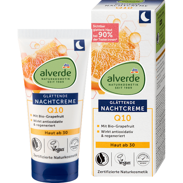 Nachtcreme Q10 Haut ab 30 alverde NATURKOSMETIK