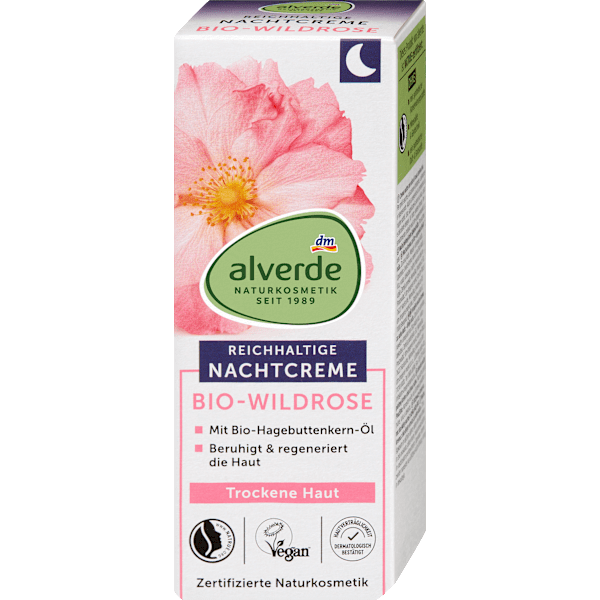 Nachtcreme Wildrose alverde NATURKOSMETIK