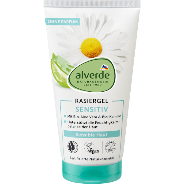 Rasiergel sensitiv Aloe Vera & Kamille alverde NATURKOSMETIK