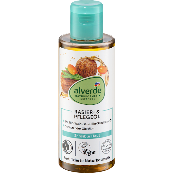 Rasieröl und Pflegeöl mit Öl-Komplex alverde NATURKOSMETIK