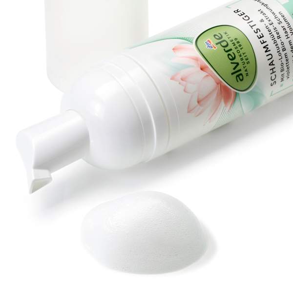 Schaumfestiger mit Lotusblüten- & violettem Reisextrakt alverde NATURKOSMETIK
