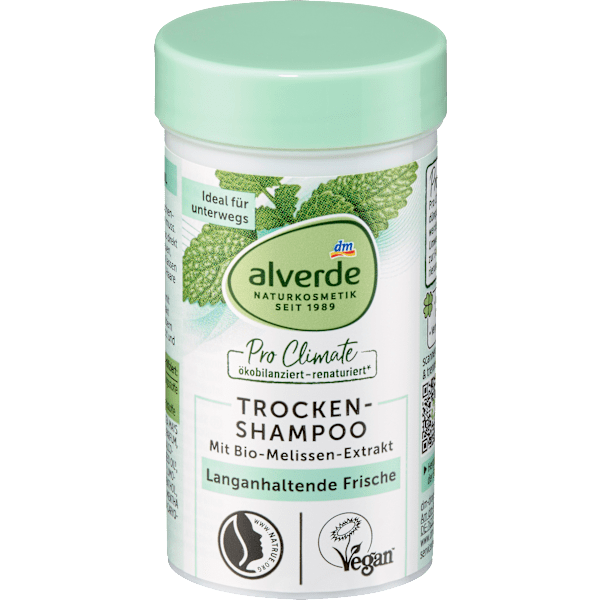 Trockenshampoo mit Melissen-Extrakt alverde NATURKOSMETIK
