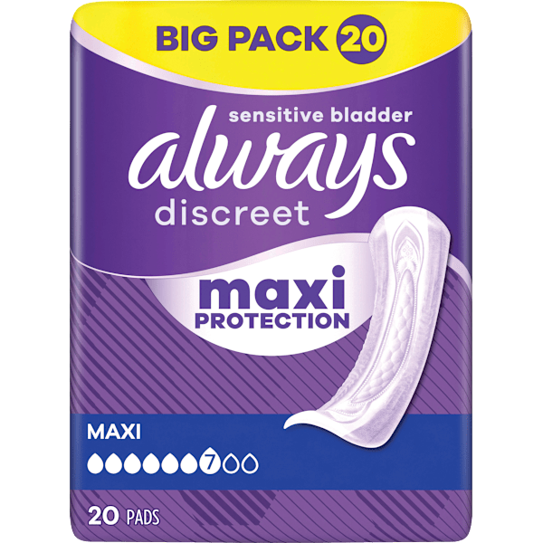discreet Einlagen Inkontinenz Maxi, Big Pack always