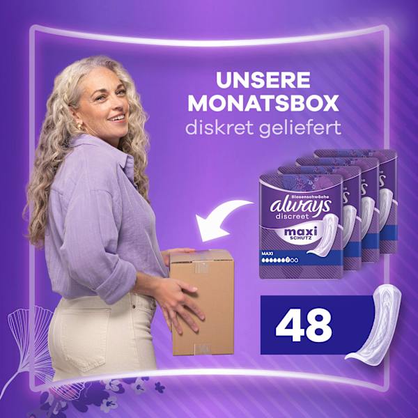 discreet Einlagen Inkontinenz Maxi, Big Pack always