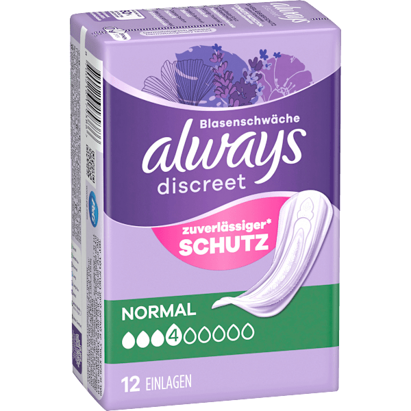 discreet Einlagen Inkontinenz Normal always