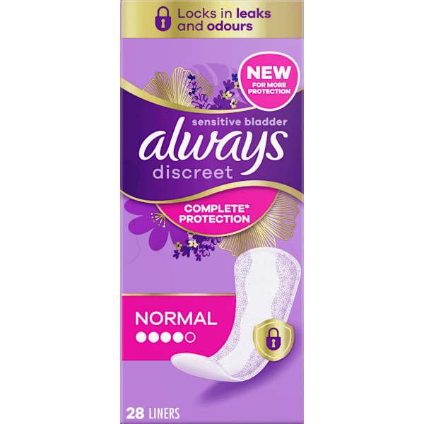 discreet Slipeinlagen Inkontinenz Normal always