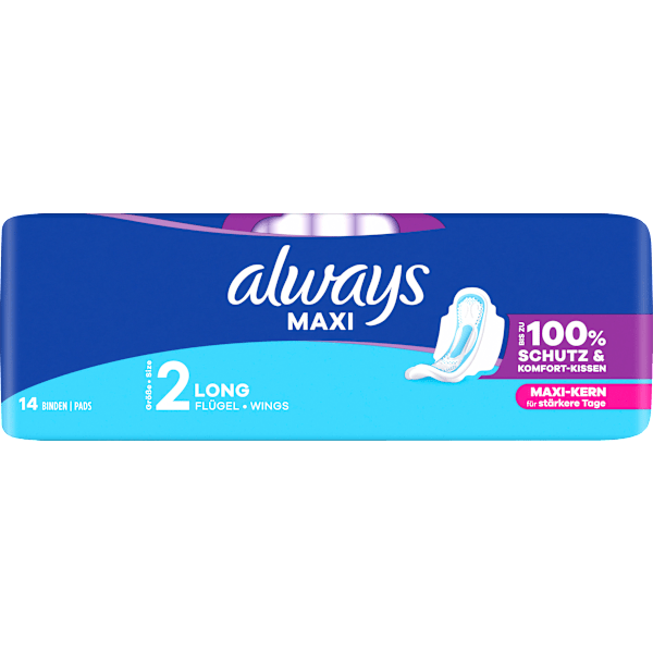 Maxi-Binden Long mit Flügeln always