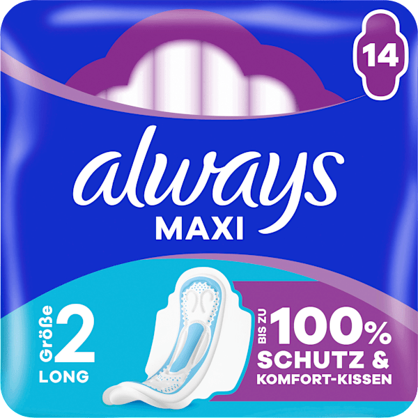 Maxi-Binden Long mit Flügeln always