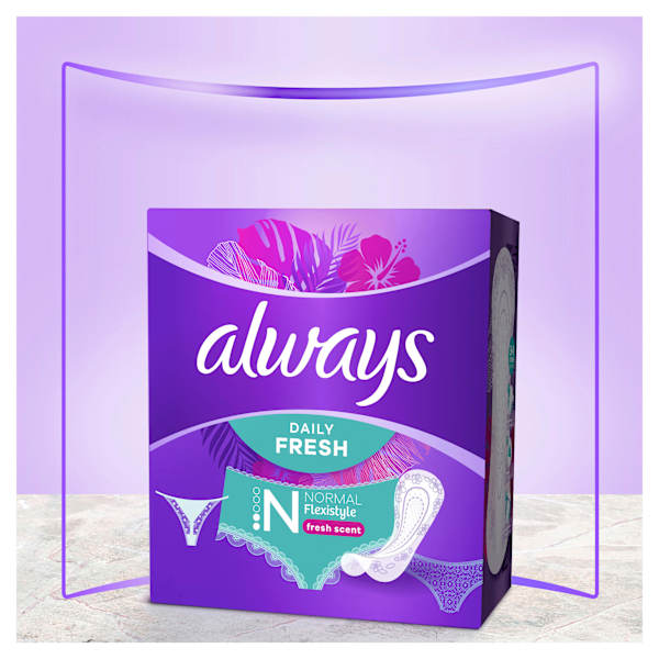 Slipeinlagen Daily Fresh Normal Flexistyle mit Frischeduft, Big Pack always
