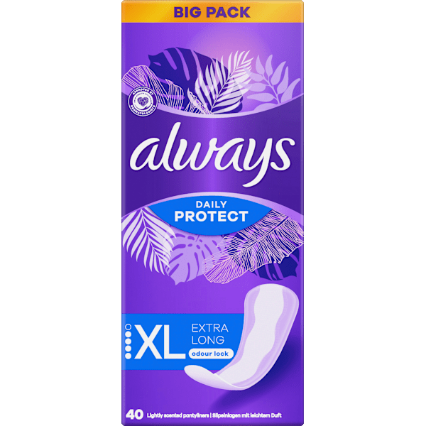 Slipeinlagen Daily Protect Extra Long, Big Pack always
