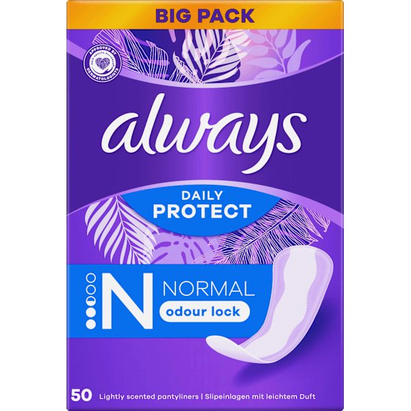 Slipeinlagen Daily Protect Normal mit Duft always