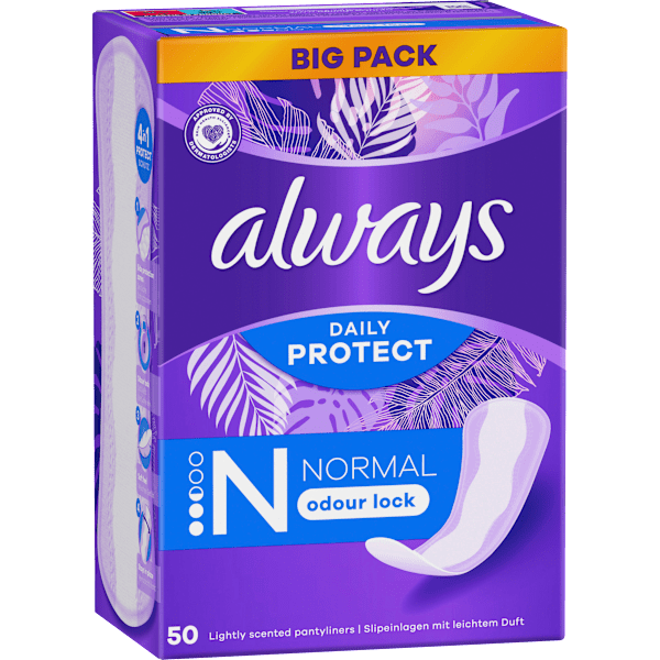 Slipeinlagen Daily Protect Normal mit Duft always