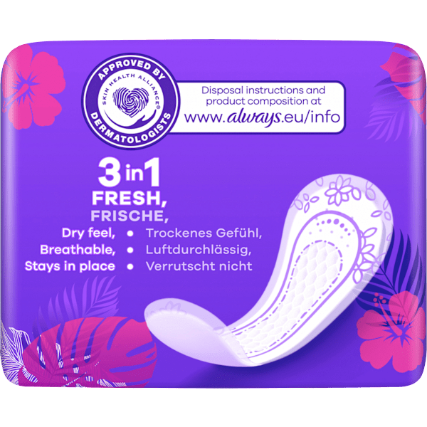 Slipeinlagen Normal to go mit Frischeduft always