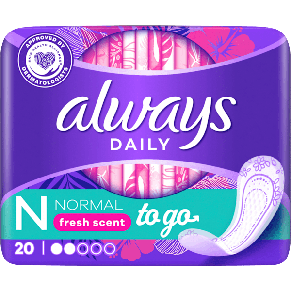 Slipeinlagen Normal to go mit Frischeduft always