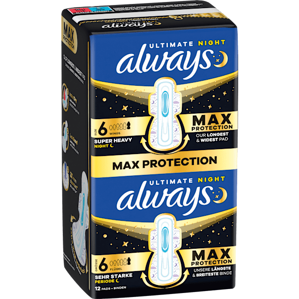 Ultimate-Binden Night Max Protection 6 mit Flügeln always