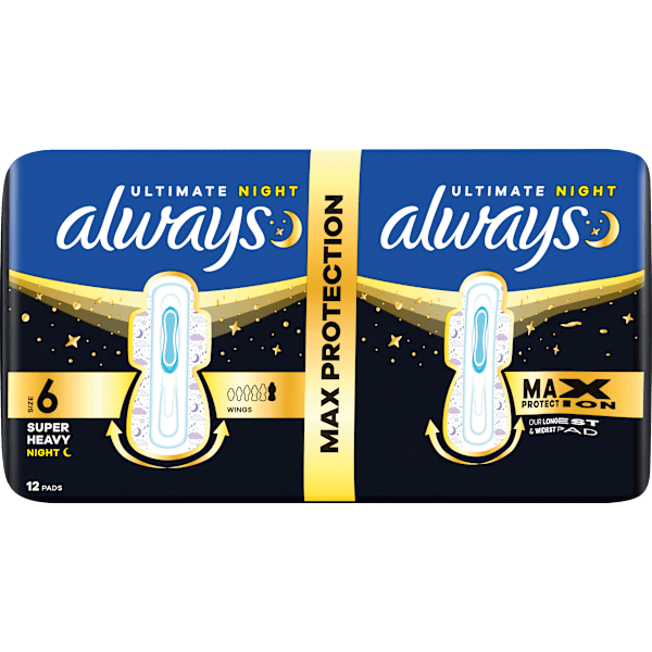 Ultimate-Binden Night Max Protection 6 mit Flügeln always