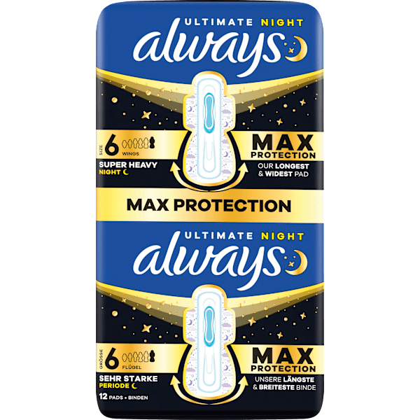 Ultimate-Binden Night Max Protection 6 mit Flügeln always